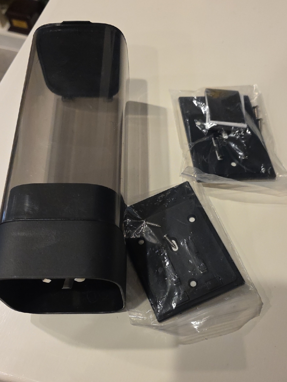 Black Plastic Wall-Mount Cup Dispenser